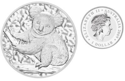 Лот: 7039798. Фото: 1. Австралийская коала монета 2009. Австралия и Океания