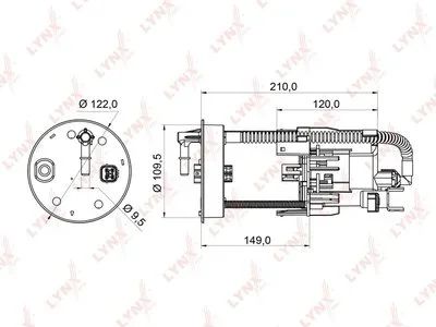 Лот: 13357281. Фото: 1. Lynx LF-954M Топливный фильтр. Расходные материалы