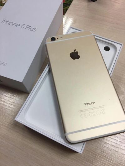 Лот: 10530381. Фото: 1. iPhone 6 Plus Gold 64GB. Смартфоны