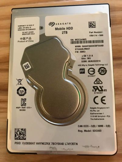 Лот: 10427032. Фото: 1. 2.5” 2Tb Seagate ST2000LM07 Неисправно. Жёсткие диски (HDD)