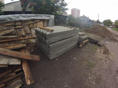 Лот: 4497205. Фото: 1. Шифер 1750х1130 8мм б/у в отличном... Кровельные материалы