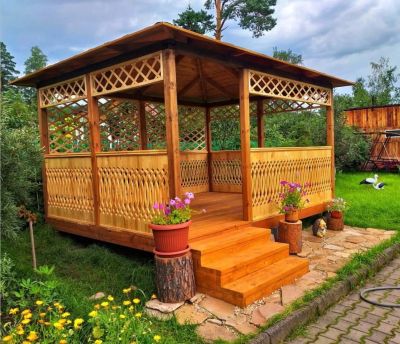 Лот: 22634957. Фото: 1. Беседка 3*4, стоимость указана... Срубы, бани, дома