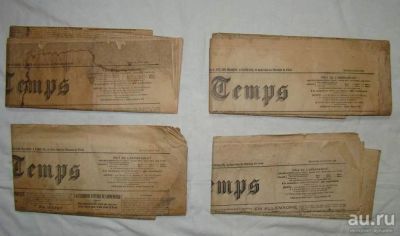 Лот: 11192672. Фото: 1. Парижская газета "Время" 4 номера... Книги