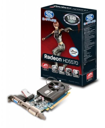 Лот: 6764434. Фото: 1. sapphire hd5550 1g ddr3. Видеокарты