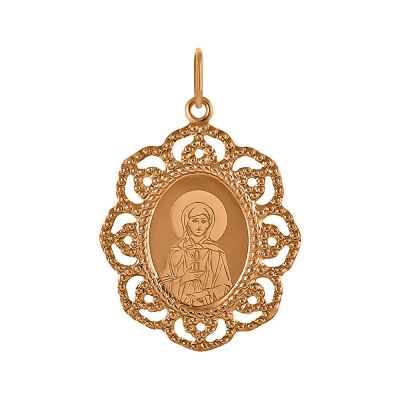 Лот: 23789767. Фото: 1. Золотая подвеска Икона Ксения... Другое (ювелирные изделия, бижутерия, часы)