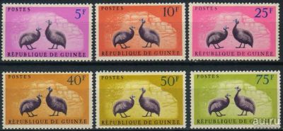 Лот: 17839524. Фото: 1. 1961. Гвинея. Птицы - Гвинейские... Марки