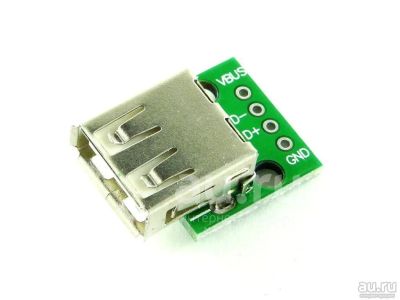Лот: 23019531. Фото: 1. Разъём USB 2.0 на плате №0385. Разъёмы
