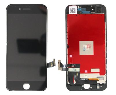 Лот: 15299453. Фото: 1. Дисплей iPhone 8 белый-черный... Дисплеи, дисплейные модули, тачскрины