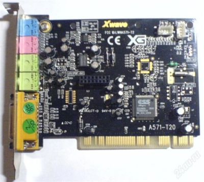 Лот: 865238. Фото: 1. Звуковая карта X-Wave LWHA571-T2... Звуковые карты