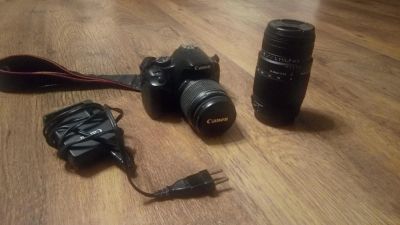 Лот: 8707428. Фото: 1. Фотоаппарат Canon 450D кит. Цифровые зеркальные