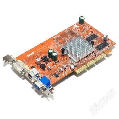 Лот: 151898. Фото: 1. ASUS 9200SE 128Mb AGP. Видеокарты