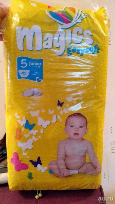 Лот: 14111421. Фото: 1. Подгузники Magics Easysoft Junior... Детская гигиена