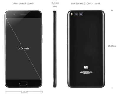 Лот: 10893627. Фото: 1. Новый Xiaomi mi note 3 черный... Смартфоны