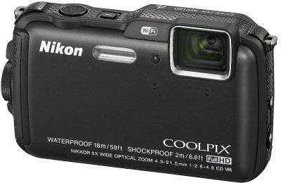 Лот: 4654425. Фото: 1. Фотокамера Nikon AW120 Black 16Mpx... Цифровые компактные