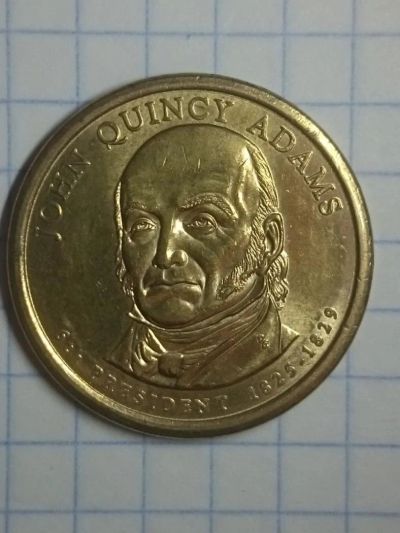 Лот: 10394882. Фото: 1. 1 доллар США - 6й президент Джон... Америка