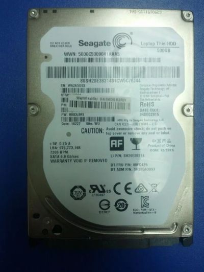 Лот: 7640931. Фото: 1. 500 Gb SATA 6Gb/ s Seagate Laptop... Жёсткие диски (HDD)