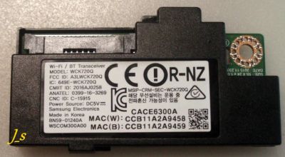 Лот: 15486076. Фото: 1. Модуль WiFi/BT, WCK720Q, BN59-01240A... Запчасти для телевизоров, видеотехники, аудиотехники