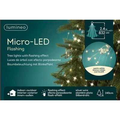 Лот: 16931602. Фото: 1. Гирлянда 2.4м micro LED tree bunch... Гирлянды, шарики, новогодние аксессуары