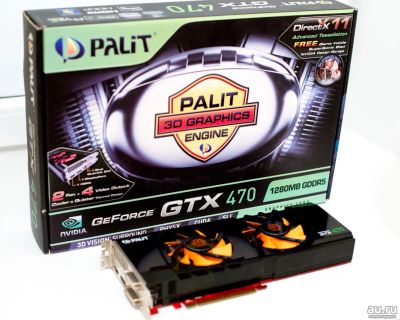 Лот: 10209683. Фото: 1. 1280Mb Palit GeForce GTX 470 320... Видеокарты