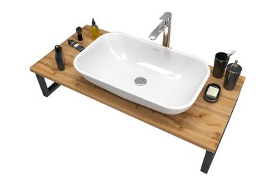 Лот: 24578190. Фото: 1. Столешница 1Marka Grunge Loft. Мебель для ванной комнаты