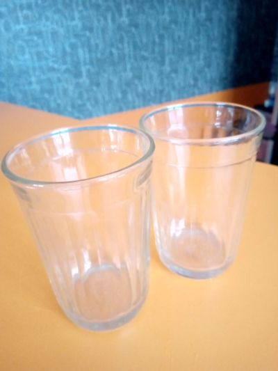 Лот: 19886832. Фото: 1. 2 граненых стакана (250мл). Кружки, стаканы, бокалы