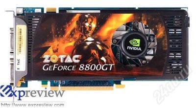 Лот: 208483. Фото: 1. Zotac Geforce 8800GT. Видеокарты