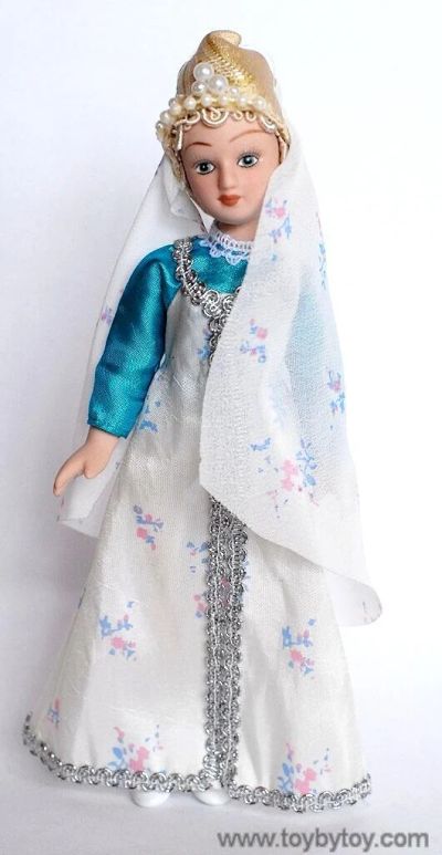 Лот: 6827369. Фото: 1. Кукла в свадебном костюме Псковской... Куклы