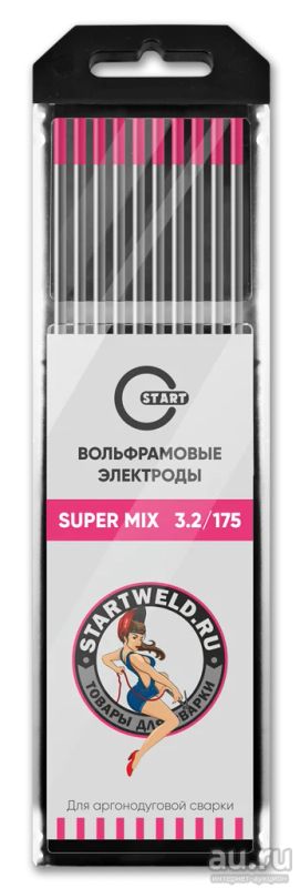 Лот: 17428510. Фото: 1. Вольфрам START SUPER MIX d=3,2мм... Электроды, проволока для сварки