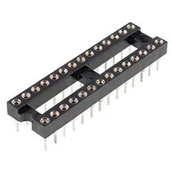 Лот: 17509550. Фото: 1. IC каретка цанговая DIP 28. Микросхемы
