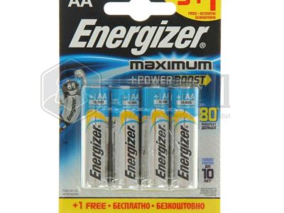 Лот: 20989651. Фото: 1. Energizer Батарейка Maximum LR6... Батарейки, аккумуляторы, элементы питания
