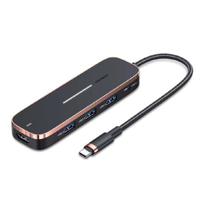 Лот: 22573366. Фото: 1. USB-концентратор USAMS Type-C... Дата-кабели, переходники