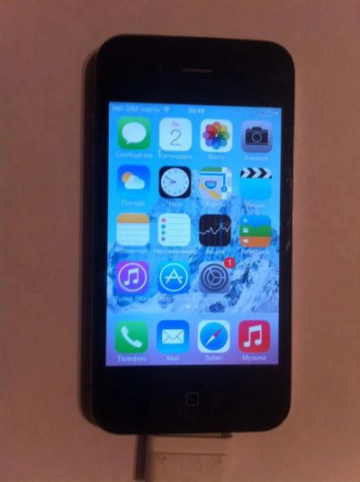 Лот: 3465879. Фото: 1. Iphone 4G 16GB оригинал, работает... Смартфоны
