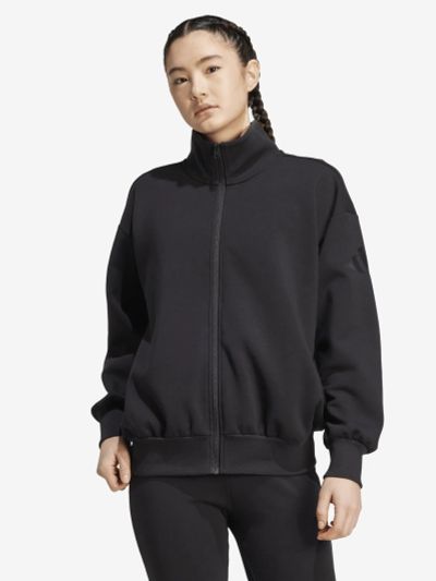 Лот: 25706080. Фото: 1. Толстовка женская adidas, Черный. Легкие куртки, толстовки