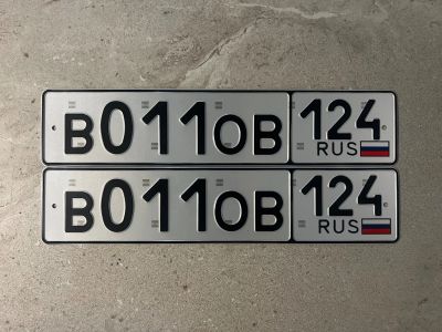 Лот: 24690843. Фото: 1. Продам гос.номер В 011 ОВ 124. Госномера