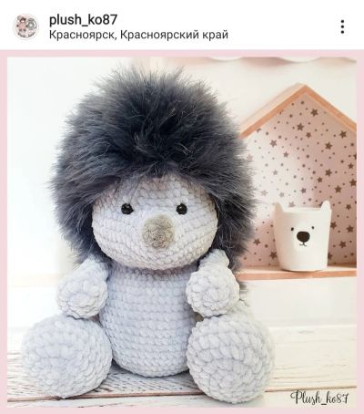Лот: 15740167. Фото: 1. Игрушка 3 Ежик. Авторские куклы, игрушки, поделки
