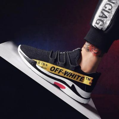 Лот: 11674176. Фото: 1. Кроссовки off-white black. Кеды, кроссовки, слипоны