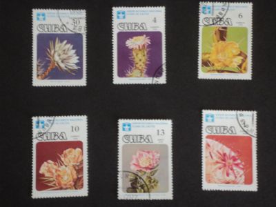 Лот: 6005860. Фото: 1. Флора на марках. "Кактусы" Куба... Марки
