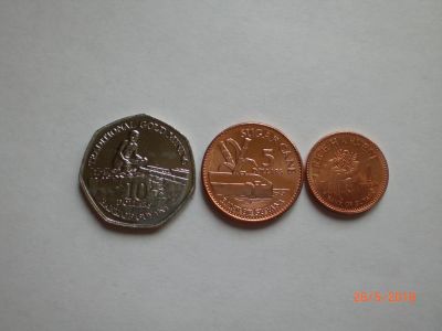 Лот: 11587767. Фото: 1. Гайана. Набор 10 - 5 - 1 $ UNC... Америка
