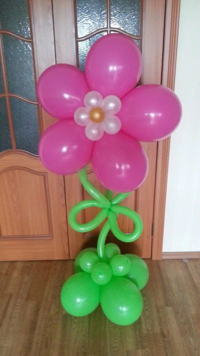 Лот: 5244879. Фото: 1. Гелиевый напольный цветок. Воздушные шары