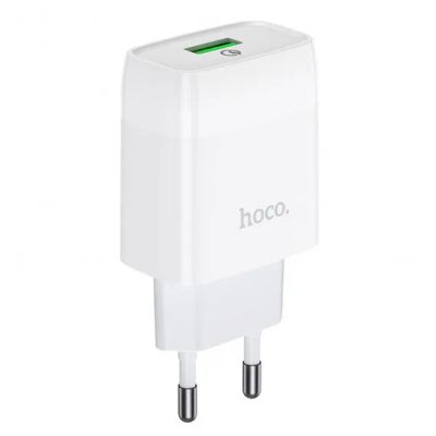 Лот: 22054066. Фото: 1. Адаптер 220V->USB 3A QC3.0 Hoco... Зарядные устройства, блоки питания, адаптеры сетевые для смартфонов