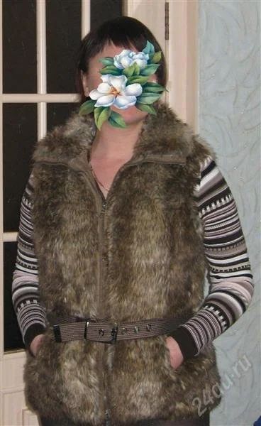 Лот: 2480401. Фото: 1. Жилет меховой на молнии. Верхняя одежда