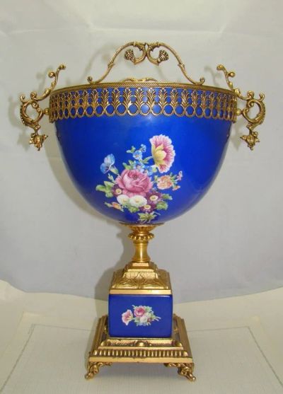 Лот: 17273065. Фото: 1. Ваза-кубок большая винтажная... Предметы интерьера и быта