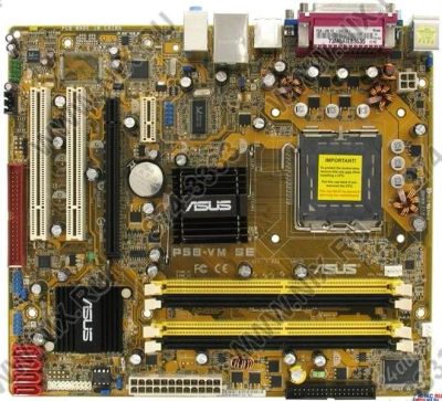 Лот: 1346782. Фото: 1. Материнская плата Asus P5B-VM... Материнские платы