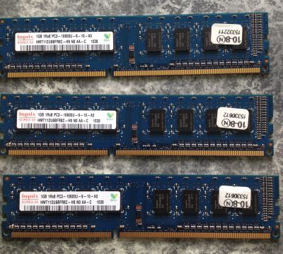 Лот: 21578070. Фото: 1. Оперативная память ddr3 3GB (3x1... Оперативная память