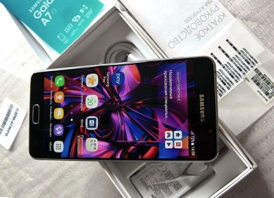 Лот: 16283519. Фото: 1. Смартфон Samsung Galaxy A7 (2016... Смартфоны