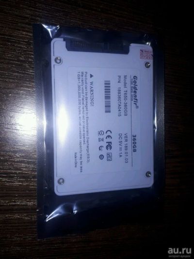 Лот: 13828292. Фото: 1. SSD Goldenfir на 360 Гб, 2.5... SSD-накопители
