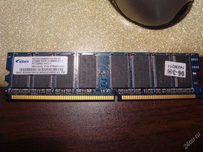 Лот: 56273. Фото: 1. DDR1 512Mb Elixir 400MHz CL3. Красноярск