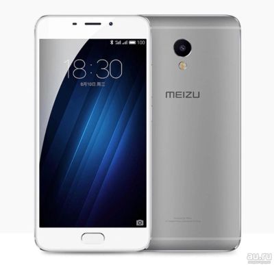 Лот: 8948395. Фото: 1. Meizu m3e 3 \ 32 GB Silver, достойное... Смартфоны