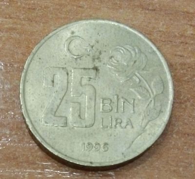 Лот: 18371373. Фото: 1. Турция. 25 тысяч лир. 1996 г. Ближний восток