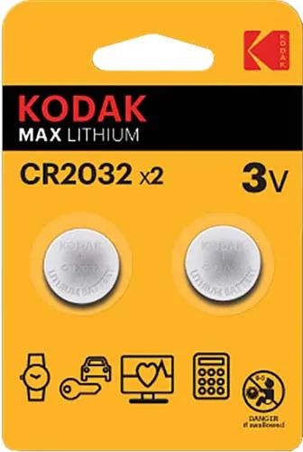 Лот: 24526117. Фото: 1. Батарейки Kodak литиевые CR2032-2BL... Батарейки, аккумуляторы, элементы питания